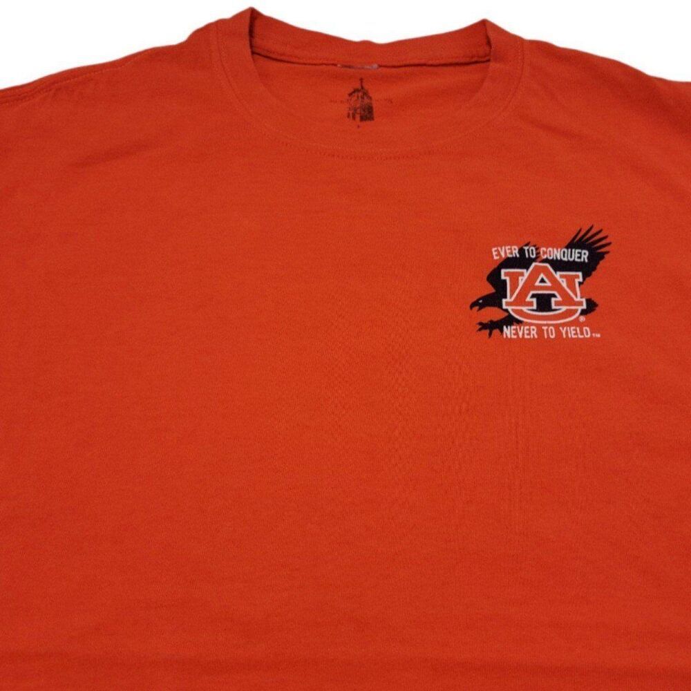 Auburn University Shirt Size Large L All Auburn All Orange Graphic Print T-Shirt - Picture 3 of 7